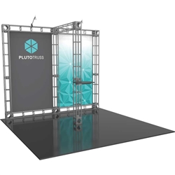 10ft x 10ft  Pluto Orbital Express Trade Show Truss Display Hardware Only provides good weight bearing capability along with the great look of a truss system. We specialize in Trade show Displays, Truss Display Booth, Custom Modular Truss Systems