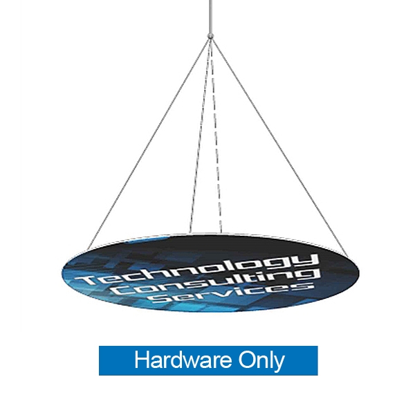20ft x 20ft Horizontal Flat Disc Formulate Master Hanging Trade Show Sign | Display Hardware Only