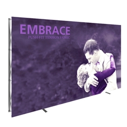 12ft x 8ft Embrace Extra Tall Push-Fit Tension Fabric Display with Front Fitted Graphic. Portable tabletop displays and exhibits. Several different styles are available, including pop up frames with stretch fabric or fold up panels with custom graphics.