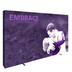12ft x 8ft Embrace Extra Tall Push-Fit Tension Fabric Display with Full Fitted Graphic. Portable tabletop displays and exhibits. Several different styles are available, including pop up frames with stretch fabric or fold up panels with custom graphics.