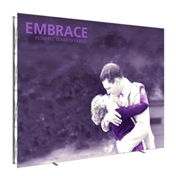 12ft x 10ft Embrace Extra Tall Push-Fit Tension Fabric Display with Front Fitted Graphic. Portable tabletop displays and exhibits. Several different styles are available, including pop up frames with stretch fabric or fold up panels with custom graphics.
