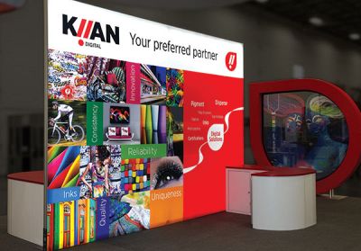 Custom trade show exhibit structures, like design # 104810V2 stand out on the convention floor. Draw eyes to your trade show booth with exciting custom exhibits & displays. We can customize any trade show exhibit or display to your specifications.