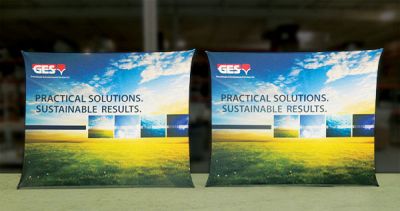 Custom trade show exhibit structures, like design # 0387096 stand out on the convention floor. Draw eyes to your trade show booth with exciting custom exhibits & displays. We can customize any trade show exhibit or display to your specifications.