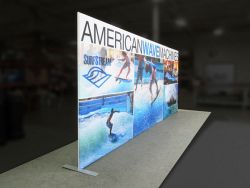 Custom trade show exhibit structures, like design # 0425579 stand out on the convention floor. Draw eyes to your trade show booth with exciting custom exhibits & displays. We can customize any trade show exhibit or display to your specifications.