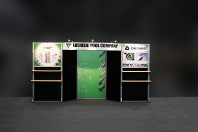 Custom trade show exhibit structures, like design # 69639V1 stand out on the convention floor. Draw eyes to your trade show booth with exciting custom exhibits & displays. We can customize any trade show exhibit or display to your specifications.