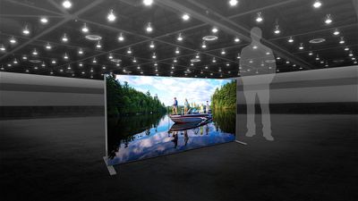Custom trade show exhibit structures, like design # 103806V1 stand out on the convention floor. Draw eyes to your trade show booth with exciting custom exhibits & displays. We can customize any trade show exhibit or display to your specifications.