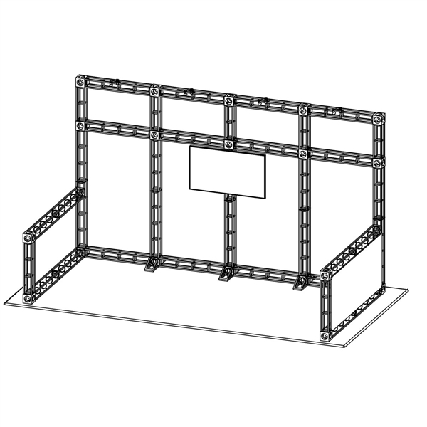 This 10 x 15 custom trade show truss system will help you stand out at the next trade show, drawing attention from across the exhibit floor.  Truss exhibits are one of the most structurally elaborate trade show displays.  They are popular with exhibitors