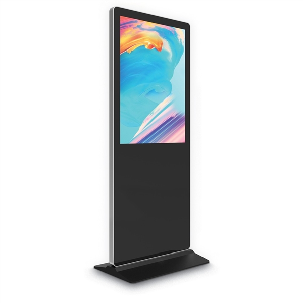 Replace your old back-lit signs with a dynamic high definition 43in Freestanding Commercial Kiosk deliver video, photos and audio to help blend strong branding, and digital signage and product displays.