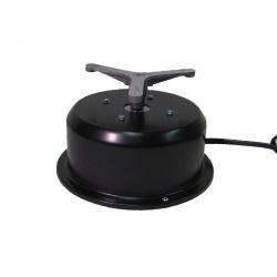 This rotating display turntable ships in one day and is ready to use out of the box.  Comes standard with clockwise rotation at 2 RPM and 50 lb Capacity. Get your display noticed with motion!