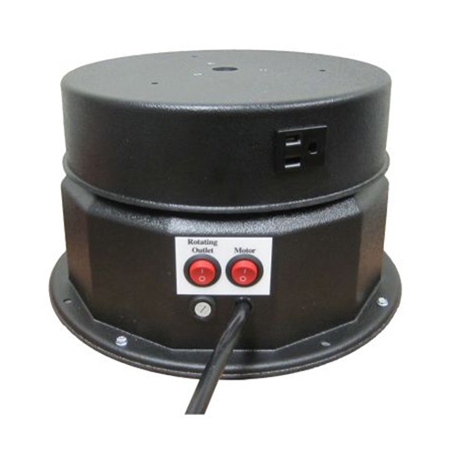 This display turntable ships in one day and is ready to use out of the box.  Comes standard with rotating 8 amp outlet, clockwise rotation at 1.3 or 2.6 RPM and 200 lb Capacity.  Get your display noticed with motion!