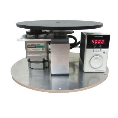This variable speed rotating display turntable ships in one day and is ready to use out of the box.  Comes standard with clockwise rotation with up to 13.3 RPM setting and 200 lb Capacity. Get your display noticed with motion!