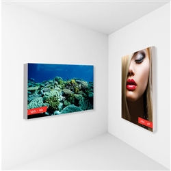 2ft x 2ft Vail 60S Non-Backlit Single-Sided Graphic Package. Vail-120DB Fabric Frame can be use in Retail Stores, Malls, Kiosks, Restaurants, Art Galleries, Grand Openings, Trade Shows, Offices, Showrooms.