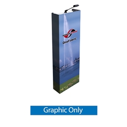 2.5ft x 8ft OneFabric Eco-Friendly Pop-up Display (Graphic Only w/ Endcaps)