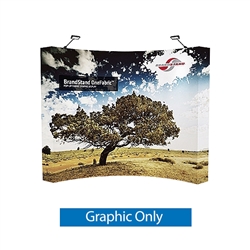 10ft x 8ft OneFabric Curved Eco-Friendly Pop-up Display (Graphic Only)