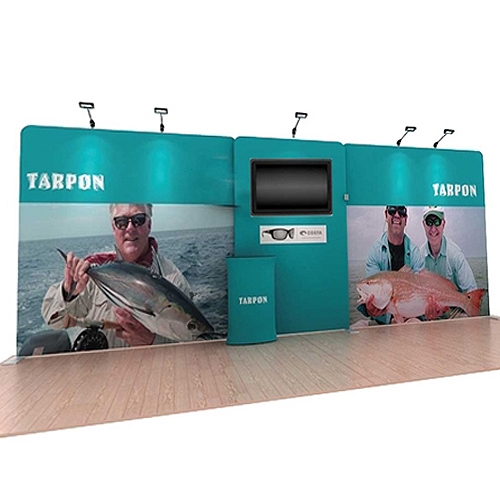 20ft Tarpon A Waveline Original Backwall & Case w/ Printed Wrap (Single-Sided Kit)