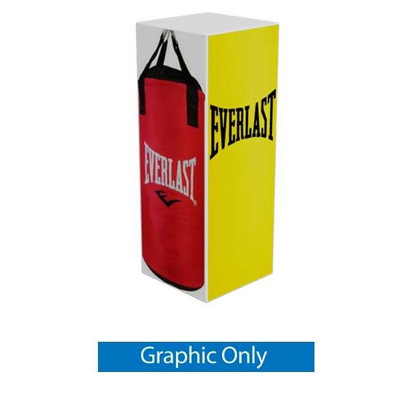 5ft x 12ft Squared Tower | Graphic Only | Tension Fabric Displays for Trade Show Booths, Exhibits & Events