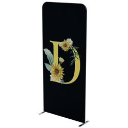 41in x 89in Panel D Waveline Media Display | Single-Sided Tension Fabric Exhibit