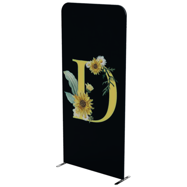 41in x 89in Panel D Waveline Media Display | Single-Sided Tension Fabric Exhibit