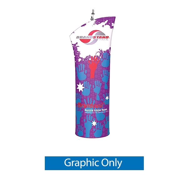 33.5in x 81in Brandcusi Angled 3D Banner Stand (Graphic Only)