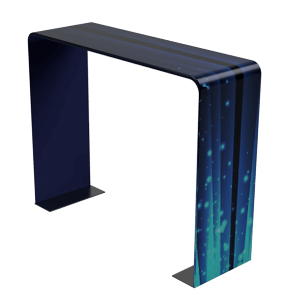 10ft x 10ft x 2ft Square Double-Sided Arch Display (Graphic & Hardware) give you the ability to turn your show space into a captivating exhibit! Easily create and define a stunning entryway, focal point or stage set at your next tradeshow or event