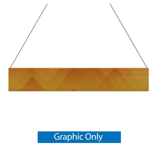 12ft x 2ft Double-Sided Flat Hanging Sign (Graphic Only) is a must have at your next trade show. This ceiling banner is printed on quality fabric. Available shapes hanging sign are round, flat, square, curved square, tapered square and triangle