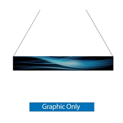 14ft x 2ft Double-Sided Flat Hanging Sign (Graphic Only) is a must have at your next trade show. This ceiling banner is printed on quality fabric. Available shapes hanging sign are round, flat, square, curved square, tapered square and triangle