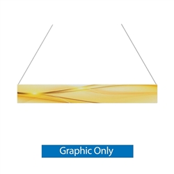 15ft x 2ft Double-Sided Flat Hanging Sign (Graphic Only) is a must have at your next trade show. This ceiling banner is printed on quality fabric. Available shapes hanging sign are round, flat, square, curved square, tapered square and triangle