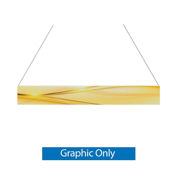 15ft x 2ft Double-Sided Flat Hanging Sign (Graphic Only) is a must have at your next trade show. This ceiling banner is printed on quality fabric. Available shapes hanging sign are round, flat, square, curved square, tapered square and triangle