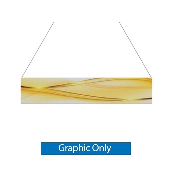 15ft x 3ft Double-Sided Flat Hanging Sign (Graphic Only) is a must have at your next trade show. This ceiling banner is printed on quality fabric. Available shapes hanging sign are round, flat, square, curved square, tapered square and triangle