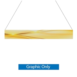 16ft x 2ft Double-Sided Flat Hanging Sign (Graphic Only) is a must have at your next trade show. This ceiling banner is printed on quality fabric. Available shapes hanging sign are round, flat, square, curved square, tapered square and triangle