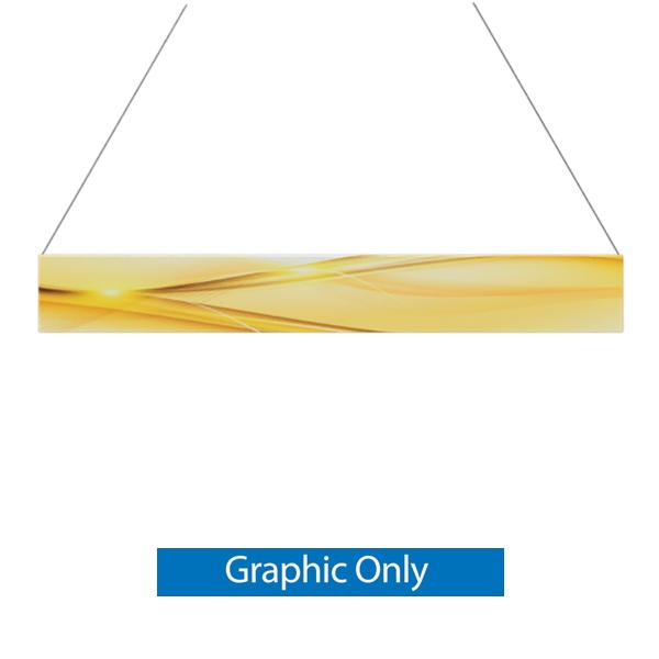 18ft x 2ft Double-Sided Flat Hanging Sign (Graphic Only) is a must have at your next trade show. This ceiling banner is printed on quality fabric. Available shapes hanging sign are round, flat, square, curved square, tapered square and triangle