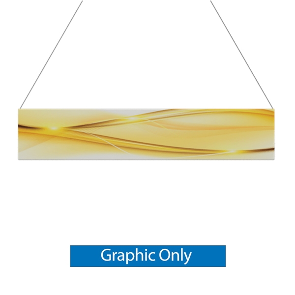 18ft x 3ft Double-Sided Flat Hanging Sign (Graphic Only) is a must have at your next trade show. This ceiling banner is printed on quality fabric. Available shapes hanging sign are round, flat, square, curved square, tapered square and triangle