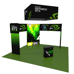 20ft x 20ft Triton Trade Show Exhibit Display (Graphic & Hardware)