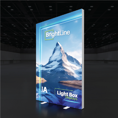 60in x 96in BrightLine Angled Light Box Wall Kit A | Double-Sided