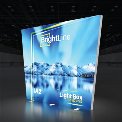 10ft x 8ft BrightLine Angled Light Box Wall Kit A2 | Double-Sided