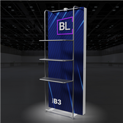 3ft x 8ft BrightLine Light Box Hybrid Kit SLM-Merchandiser | Double-Sided