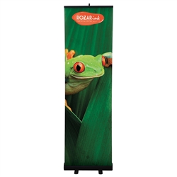 24in Economy Retractor Banner Stand Black Kit the most economical retractor on the market. Perfect for tradeshows, meetings, lobbies, and retail point of sale.Economy Retractor Banner Stands available in 6 sizes for all your mobile marketing needs.