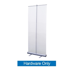 36in Economy Retractor Banner Stand Hardware Only Black the most economical retractor on the market. Its lighter duty mechanism makes it appropriate for temporary displays or for advertising seasonal specials.