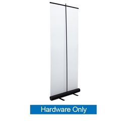 33.5in Economy Retractor Banner Stand Hardware Only Silver the most economical retractor on the market. Its lighter duty mechanism makes it appropriate for temporary displays or for advertising seasonal specials.