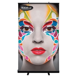 48in Economy Retractor Banner Stand with Vinyl Print Black the most economical retractor on the market. Its lighter duty mechanism makes it appropriate for temporary displays or for advertising seasonal specials.