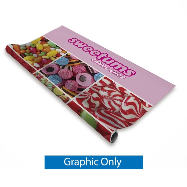 48in Economy Retractor Banner Stand Replacement Fabric Print. The most economical retractor on the market. Its lighter duty mechanism makes it appropriate for temporary displays or for advertising seasonal specials.