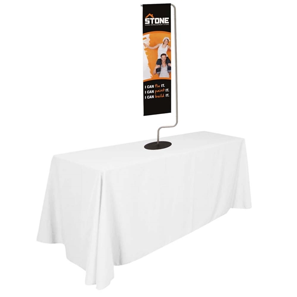 1ft x 5ft Monopode Flag Display Kit. Swapping out graphics is virtually effortless with this stylish flag display.