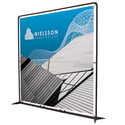 8.5ft x 7.5ft FrameWorx Banner Single-Sided Kit. This lightweight display features a contemporary design that looks great in any environment.