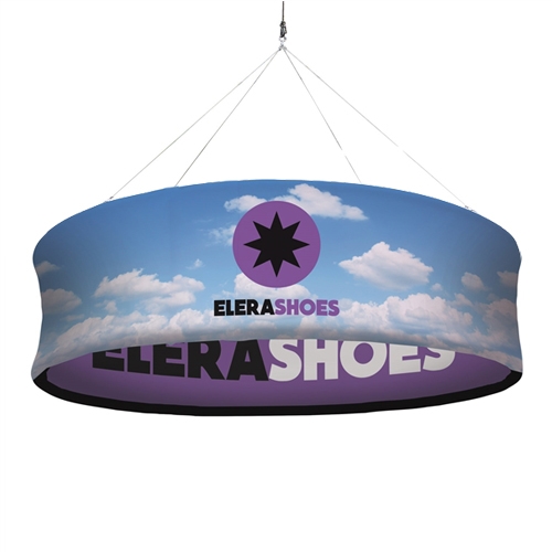 4ft x 12in EuroFit Pro Hanging Banner Double-Sided Kit. This hanging banner offers convenient overhead message space in dimensions ideal for retail and office environments. The graphic is printed on both the inside and the outside of the banner.