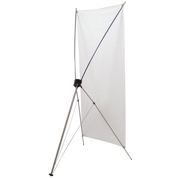 24in x 60in Tripod Banner Display allows your customers to quickly set up their graphics. Banner displays provide a heavy duty, economical solution for your graphic display needs. Display your banner with our attractive, lightweight banner stands