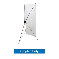 Replacement Graphic 24in x 48in. Tripod Banner Display allows your customers to quickly set up their graphics. Banner displays provide a heavy duty, economical solution for your graphic display needs. Display your banner with our attractive stand