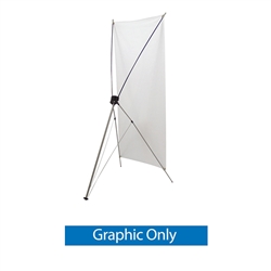 Replacement Graphic 24in x 70in. Tripod Banner Display allows your customers to quickly set up their graphics. Banner displays provide a heavy duty, economical solution for your graphic display needs. Display your banner with our attractive stand