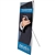 31.5in x 70in Tri-X1 Banner Display Kit with Banner allows your customers to quickly set up their graphics. Budget Spring-Back Banner Stand allows for an upscale wood look for a lower cost.  Simply unfold the Tri-X display and attach a grommeted graphic..
