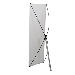 23.5in x 70in Euro-X2 Banner Display Kit with Banner allows your customers to quickly set up their graphics. Simply unfold the Euro-X Banner Display Hardware and attach a grommeted graphic. Allows for an upscale wood look for a lower cost.