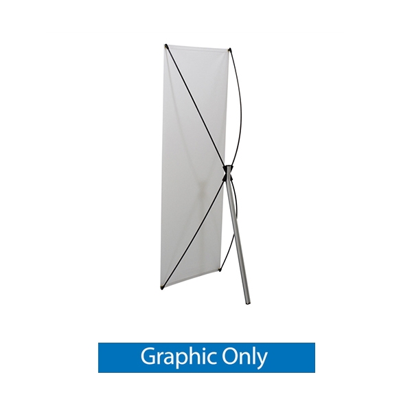 Replacement Graphic for 31.5in x 79in Euro-X3 Banner Display allows your customers to quickly set up their graphics. Simply unfold the Euro-X Banner Display Hardware and attach a grommeted graphic. Allows for an upscale wood look for a lower cost.